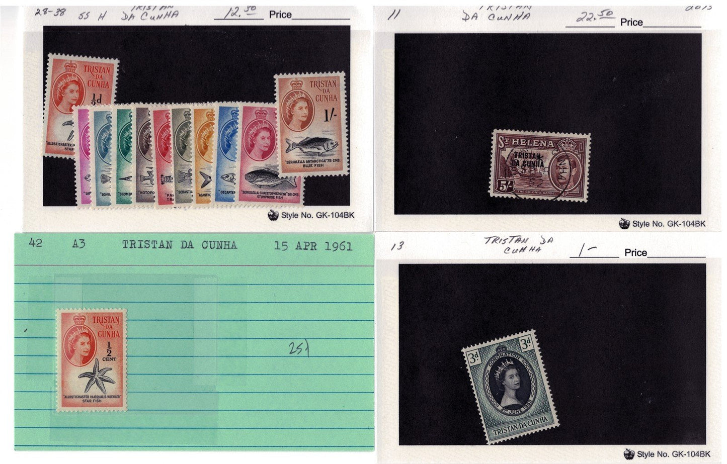 Tristan da Cunha MNH Collection Complete Sets 40 Cards ZAYIX 0525MAR012