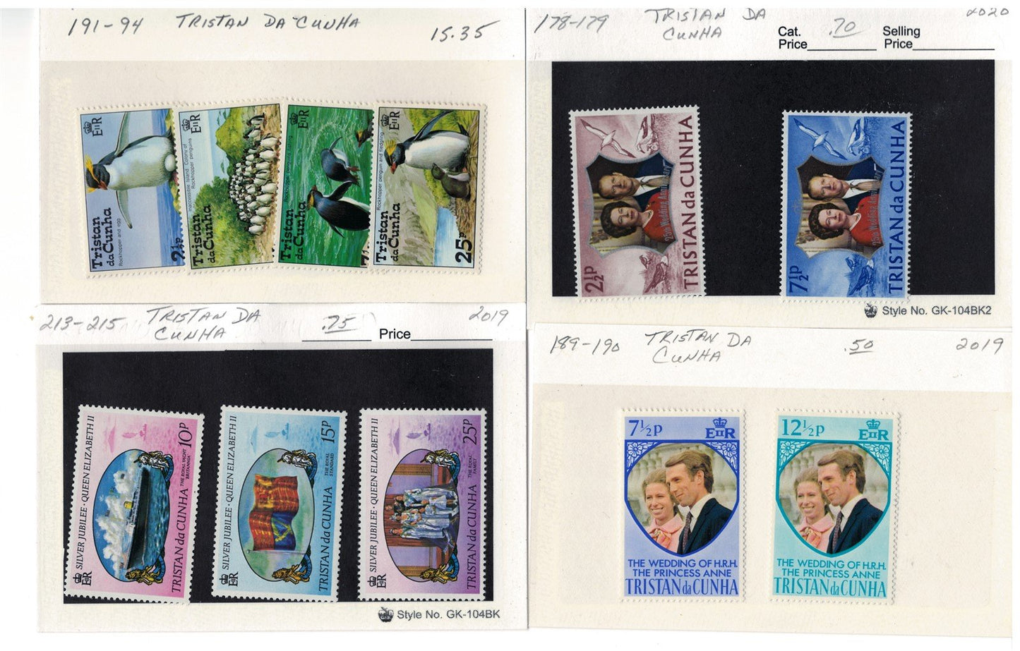 Tristan da Cunha MNH Collection Complete Sets 40 Cards ZAYIX 0525MAR012