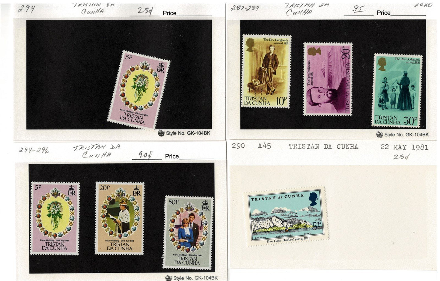 Tristan da Cunha MNH Collection Complete Sets 40 Cards ZAYIX 0525MAR012