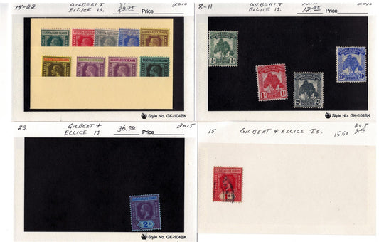 Gilbert & Ellice Islands mint/used Stamp Collection, 140 Cards ZAYIX 0525MAR014