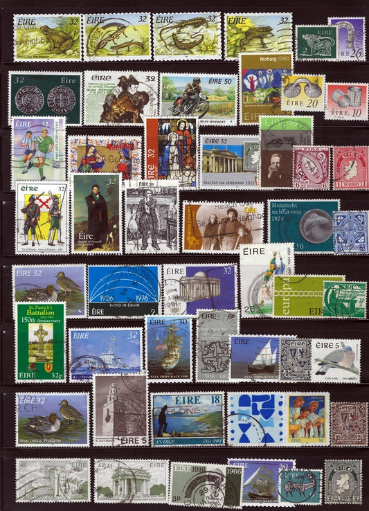 154 Used All Different Ireland Stamp Collection ZAYIX 0525M0013M