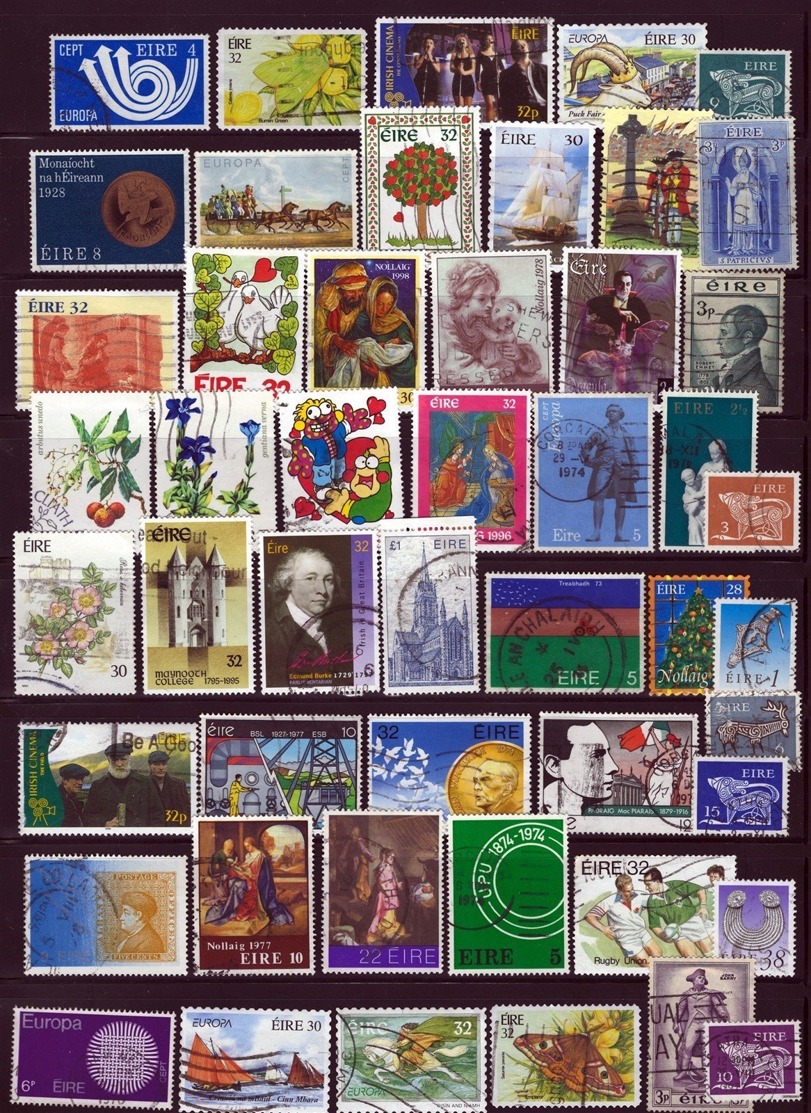 154 Used All Different Ireland Stamp Collection ZAYIX 0525M0013M