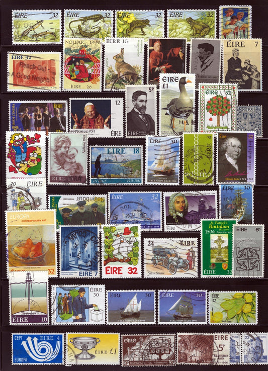 Ireland Stamp Collection Displayed on Six Stock Sheets ZAYIX 0525L0013