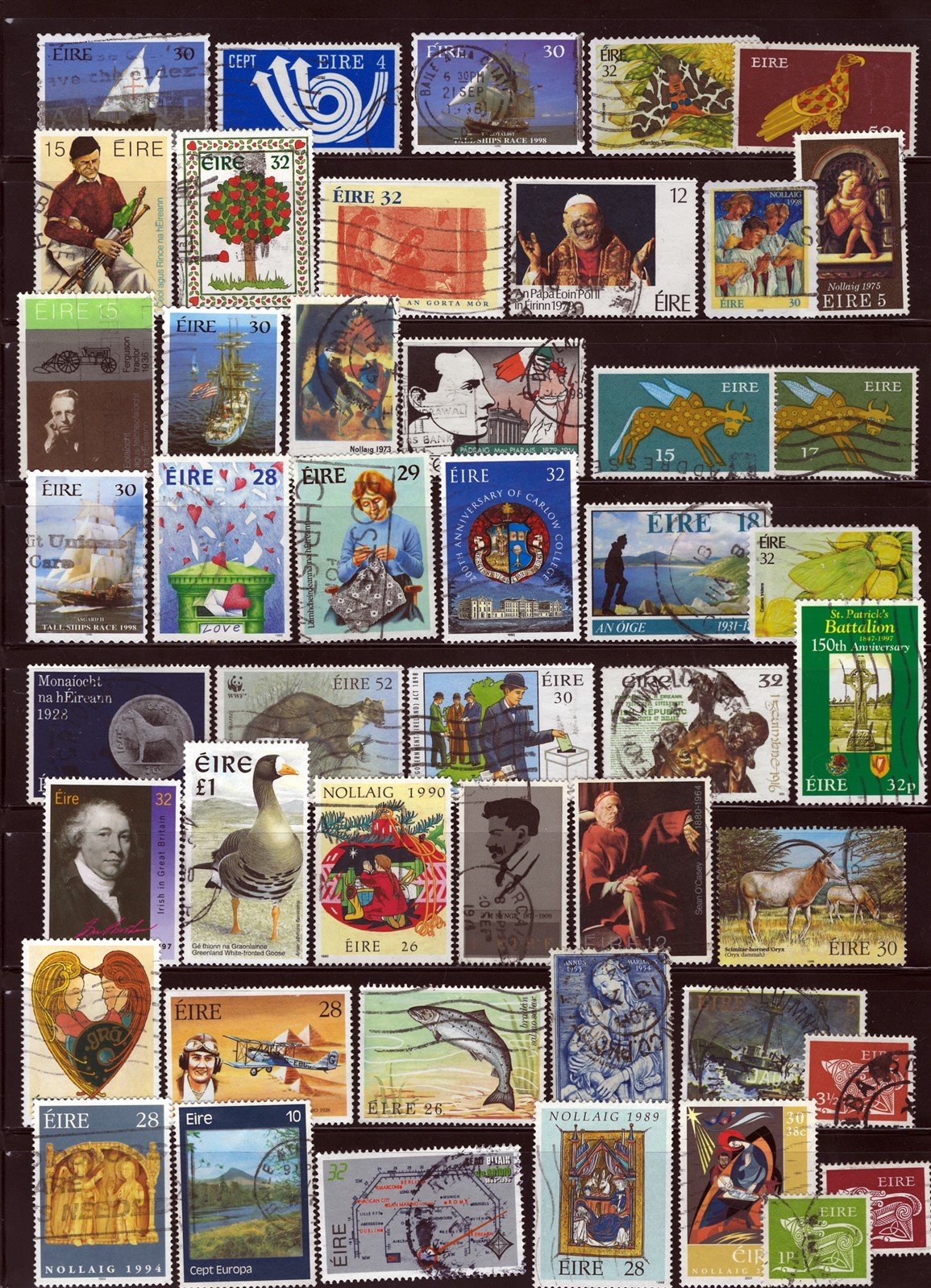 Ireland Outstanding Stamp Collection on Four Stock Sheets ZAYIX 0525L0014