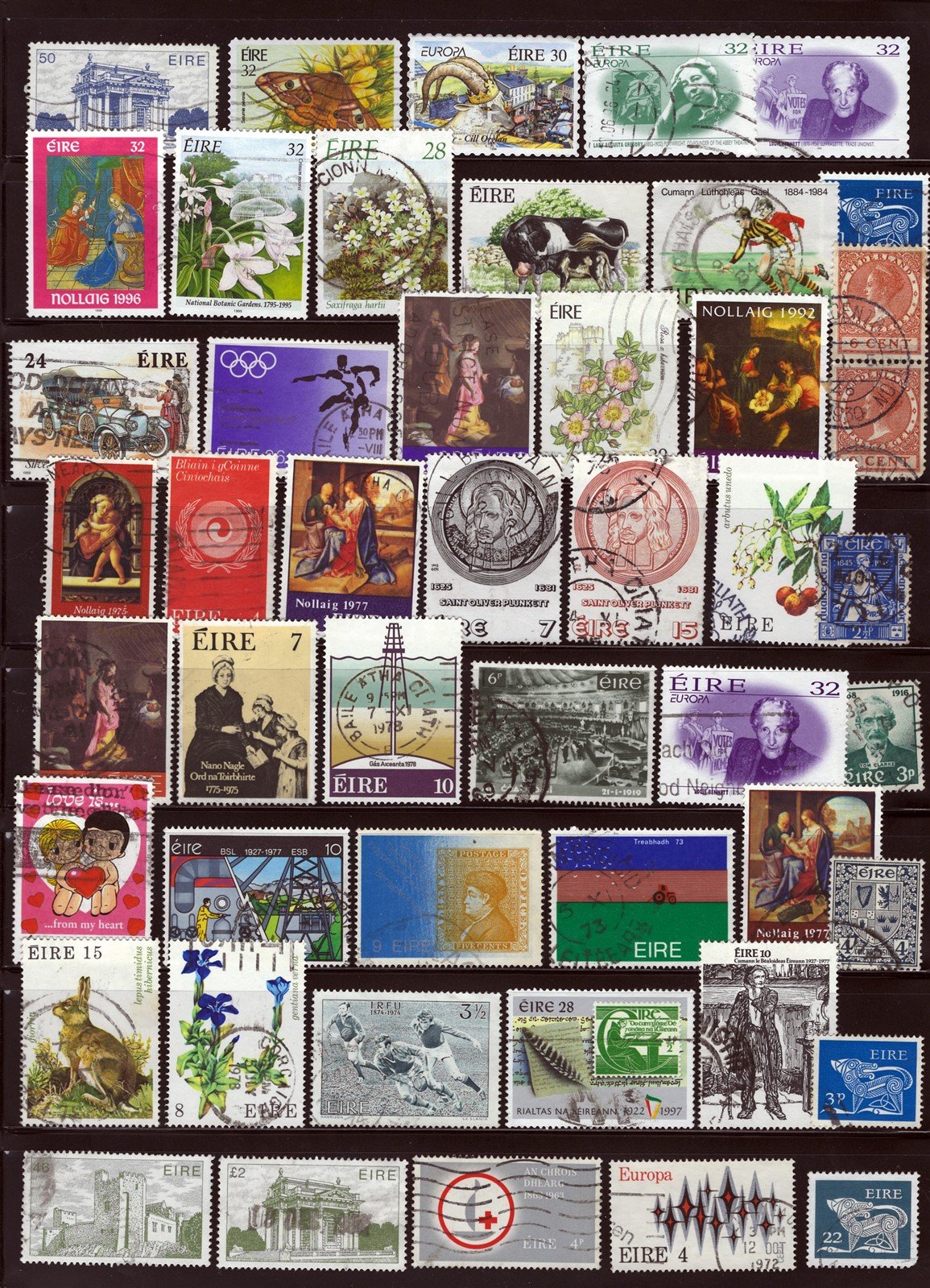 Ireland Outstanding Stamp Collection on Four Stock Sheets ZAYIX 0525L0014