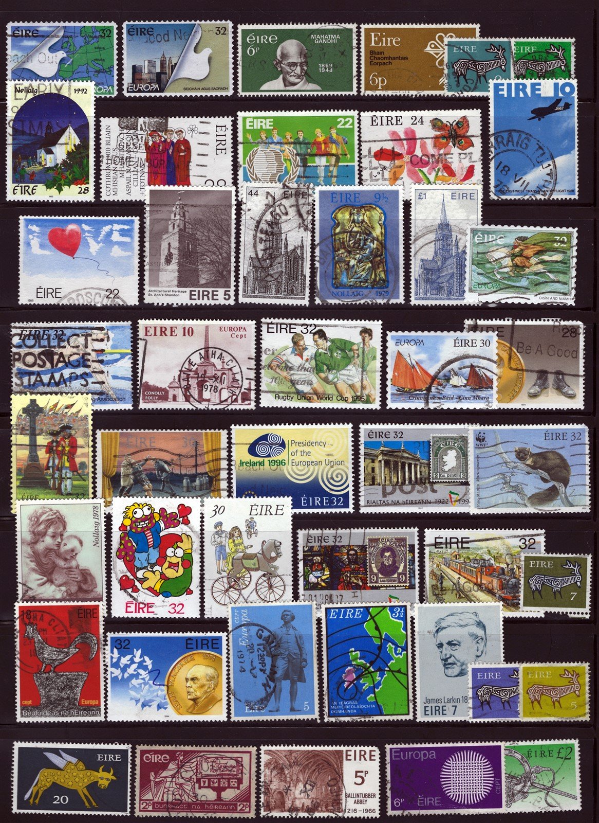 Ireland Outstanding Stamp Collection on Four Stock Sheets ZAYIX 0525L0014