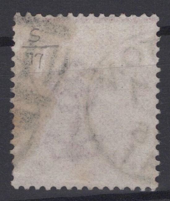 Great Britain 61, Plate 17 Used VF/XF 3p Rose Victoria ZAYIX STAMPS 0525S0017