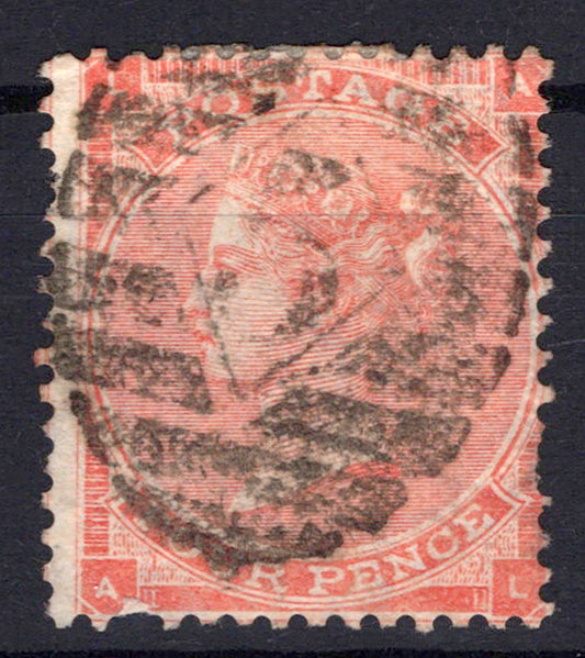 Great Britain 34 Used FVF 4p Vermilion Victoria some short perfs ZAYIX 0525S0025