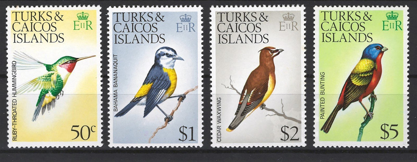 Turks & Caicos 265a-279a MNH Birds with Wmk 373 ZAYIX STAMP 0525S0033