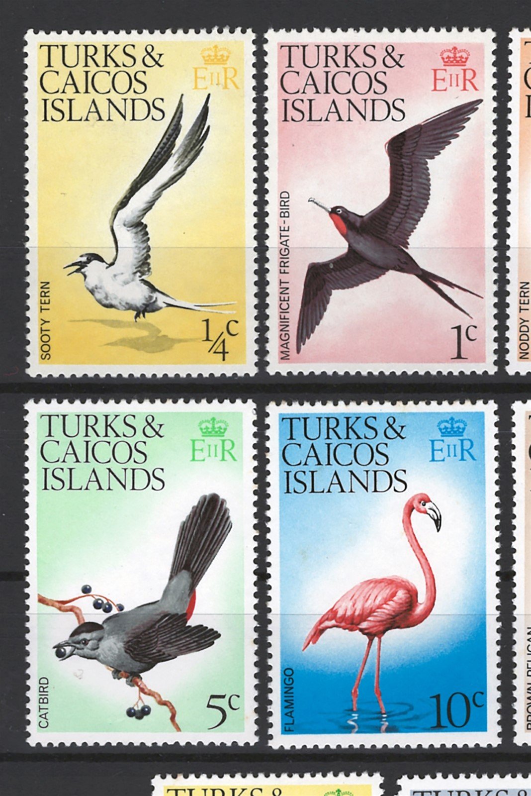 Turks & Caicos 265a-279a MNH Birds with Wmk 373 ZAYIX STAMP 0525S0033