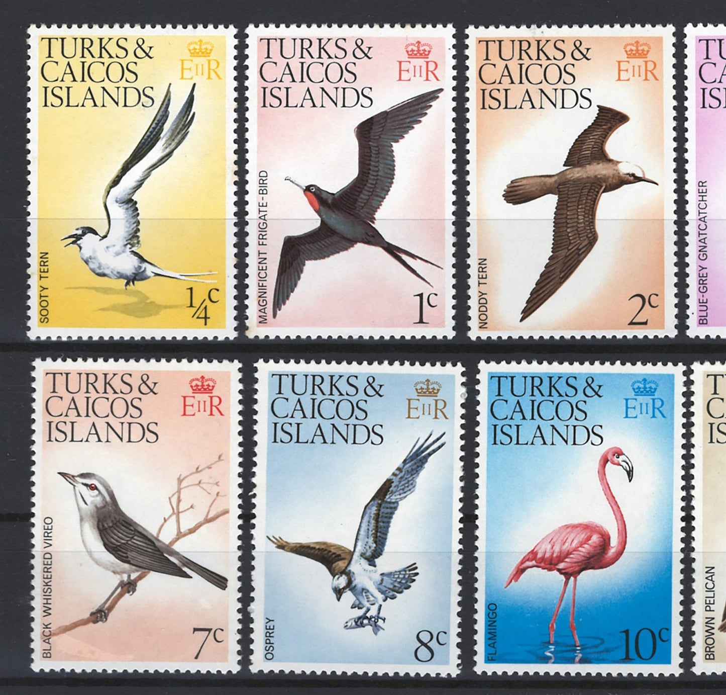 Turks & Caicos 265-279 MNH VF Birds definitives ZAYIX STAMP 0525S0034
