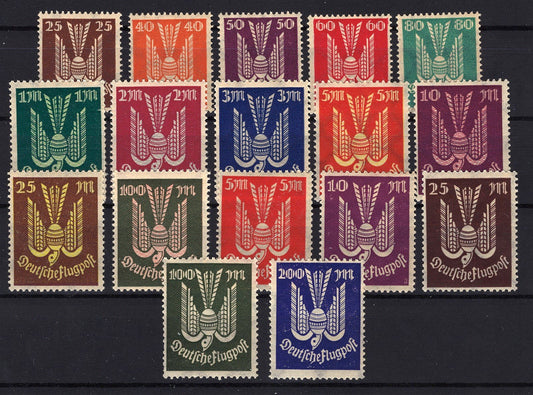 Germany C3-C15 MNH 2 Air Mail Bird Sets complete ZAYIX STAMP 0525S0043M