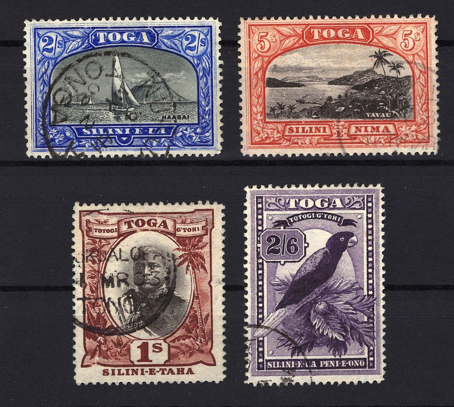 Tonga 49-52 Used VF definitive high values, views & birds ZAYIX STAMP 0525S0049