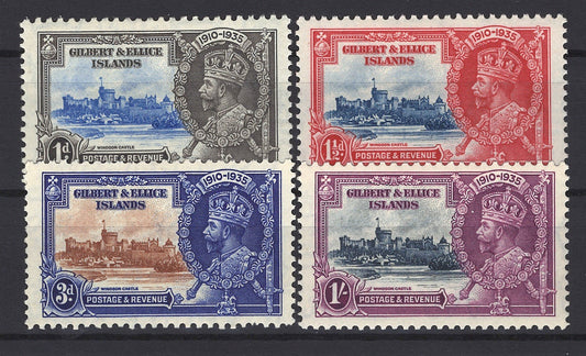 Gilbert & Ellice Islands 33-36 MLH VF Silver Jubilee ZAYIX STAMP 0525S0056