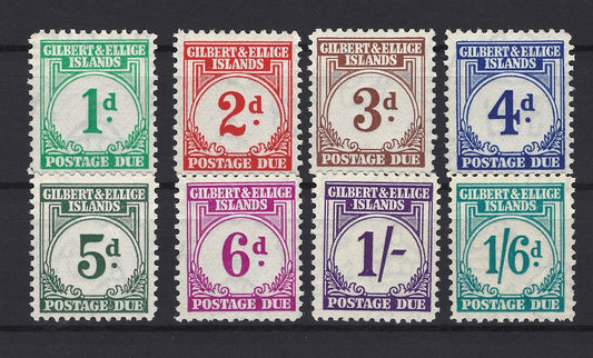 Gilbert & Ellice Islands J1-J8 MLH Postage Dues ZAYIX STAMP 0525S0057
