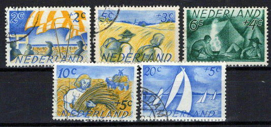 Netherlands B194-B198 Used Sailing Agriculture Camping Zayix Stamps 0225S0245