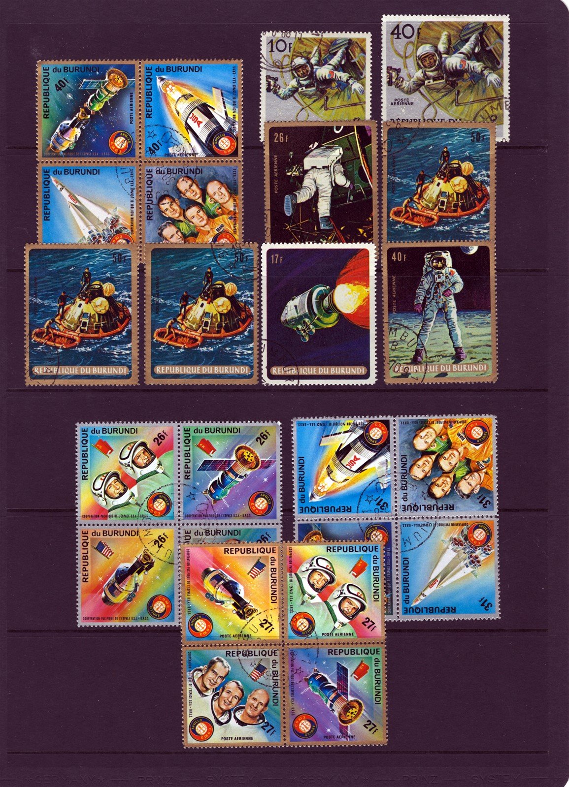 Burundi Attractive Used Stamp Collection on 13 Stock Sheets ZAYIX 0525L0016