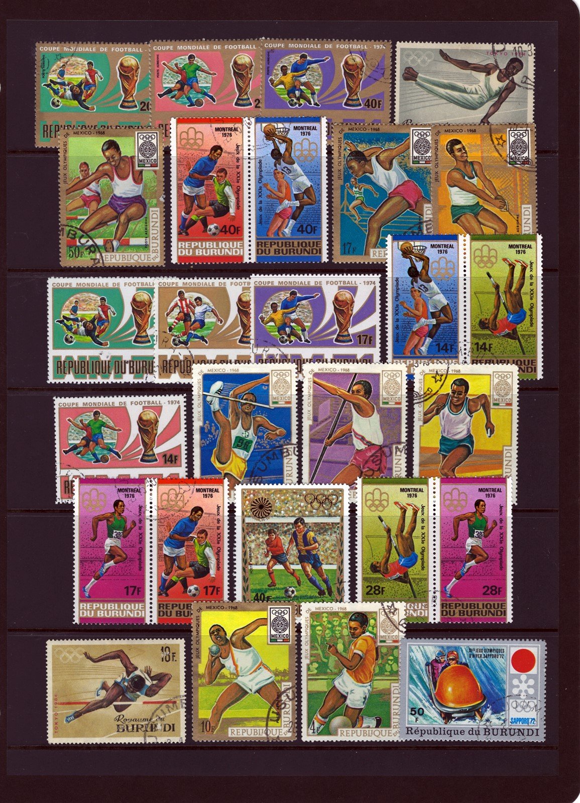 Burundi Attractive Used Stamp Collection on 13 Stock Sheets ZAYIX 0525L0016