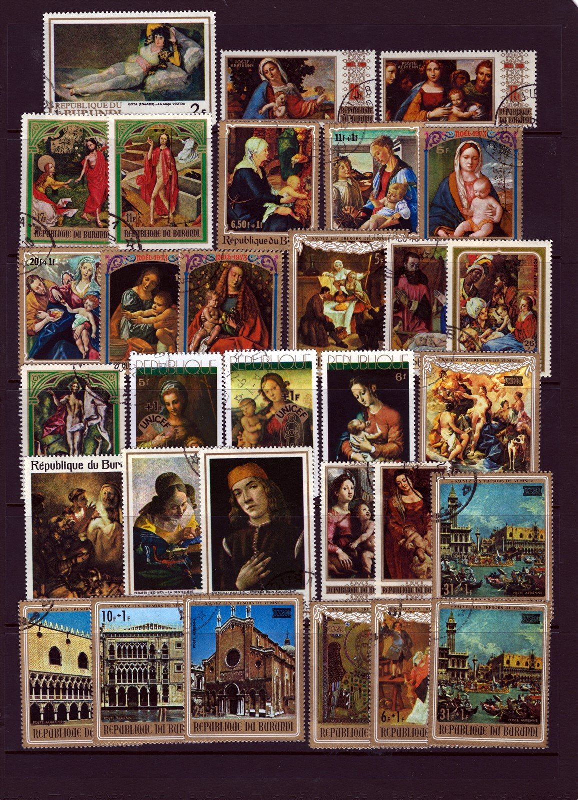 Burundi Attractive Used Stamp Collection on 13 Stock Sheets ZAYIX 0525L0016