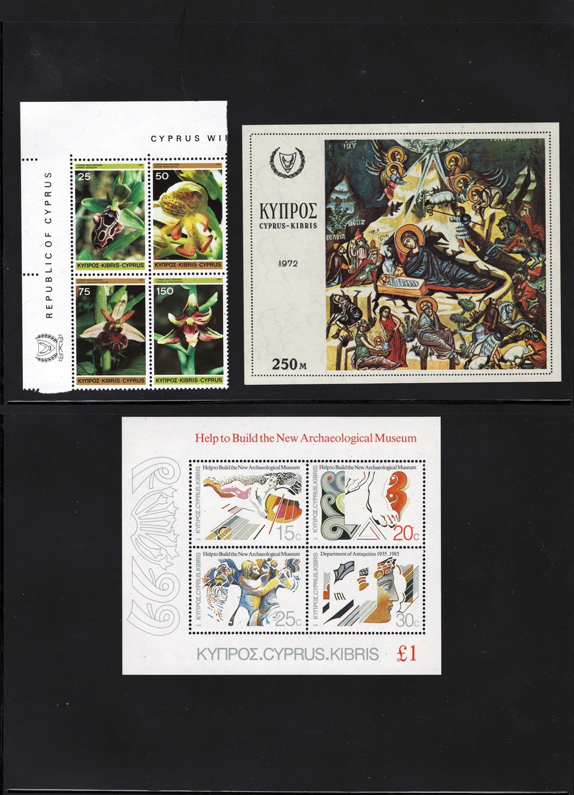 Cyprus Valuable MNH Stamp Collection on 9 Stock Sheets ZAYIX 0525L0017