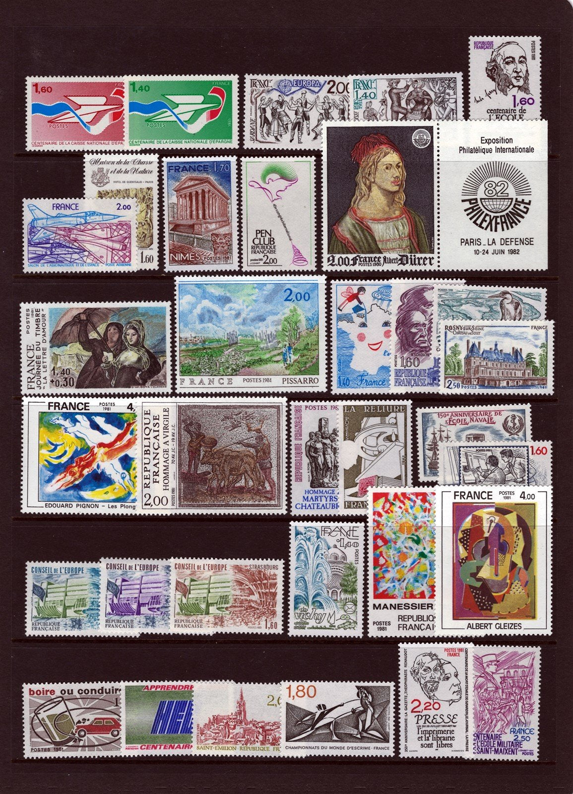France MNH Stamp Collection Complete Sets & Souvenir Sheets ZAYIX 0525L0019