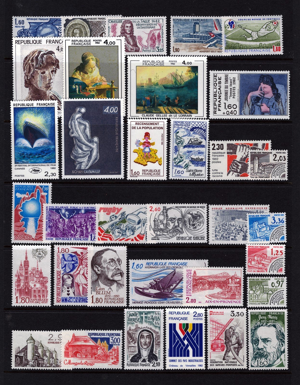 France MNH Stamp Collection Complete Sets & Souvenir Sheets ZAYIX 0525L0019