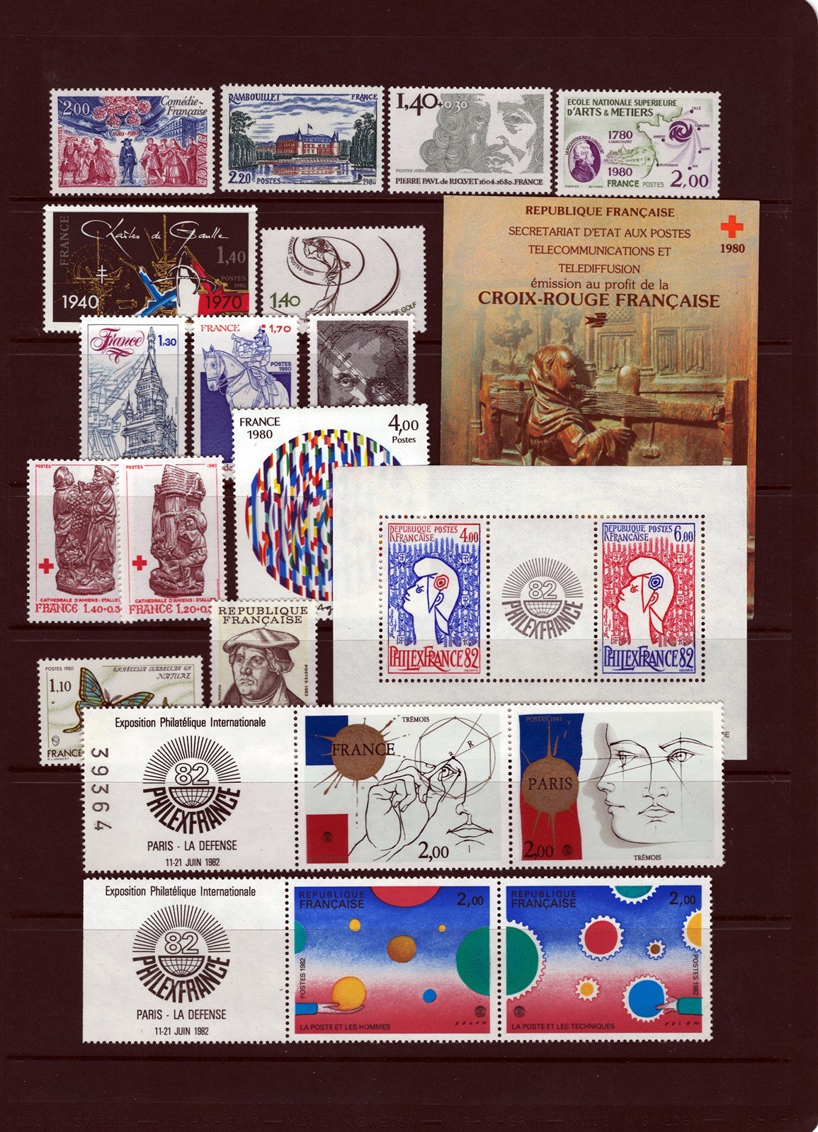 France MNH Stamp Collection Complete Sets & Souvenir Sheets ZAYIX 0525L0019