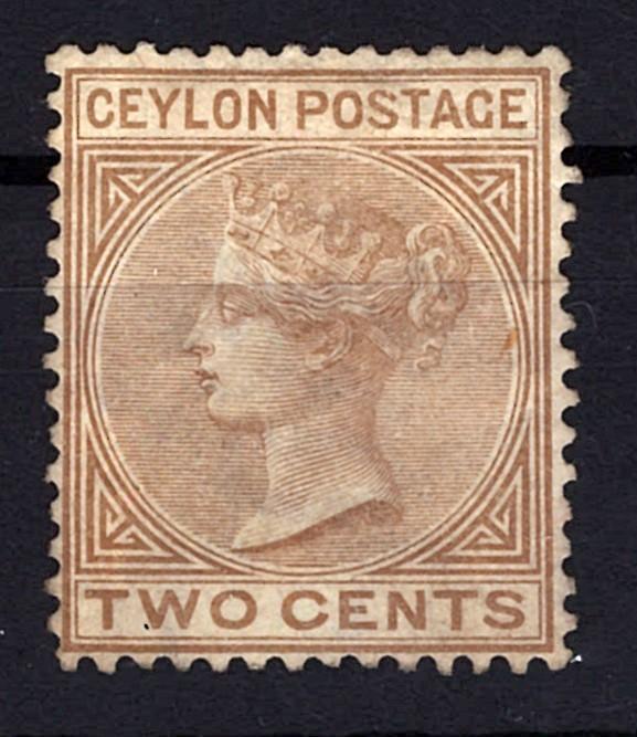 Ceylon 63 MNG VF 2c brown Victoria ZAYIX STAMP 0525S0080