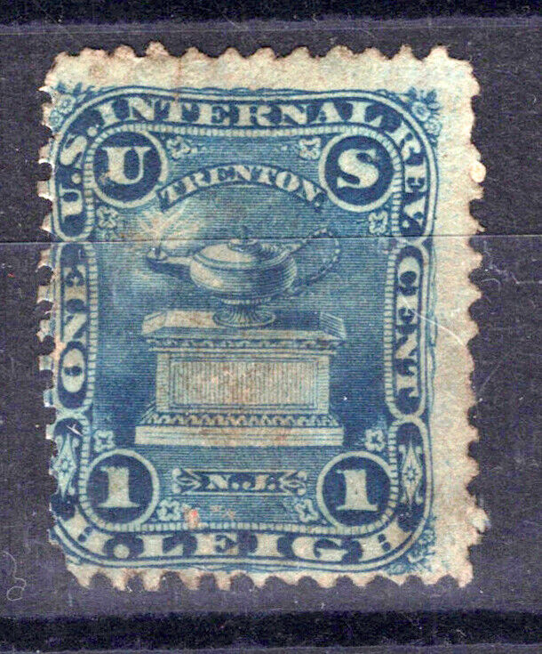 US Revenue Match Stamp RO125d F sound, H. Leigh ZAYIX 0924MAR134
