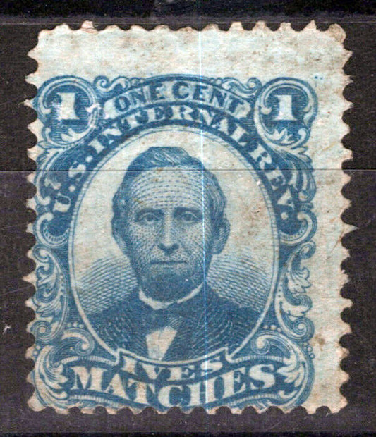 US Revenue Match Stamps RO115a Fine sound, Ives Matches ZAYIX 0924MAR126