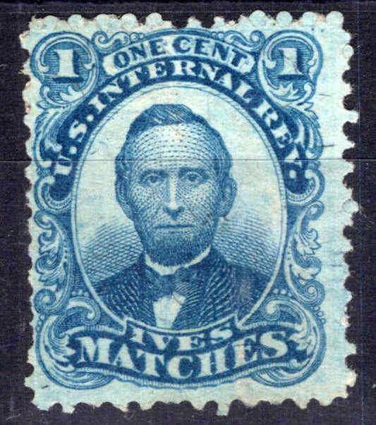 US Revenue Match Stamps RO115b FVF sound, Ives Matches ZAYIX 0924MAR124