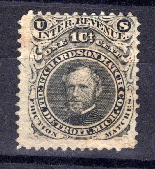 US Revenue Match Stamps RO158b F sound, Richardson Match Co. ZAYIX 0924MAR139