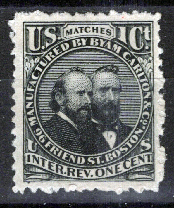 US Revenue Match Stamps RO49d VF, sound, Byam, Carlton & Co. ZAYIX 0924MAR114