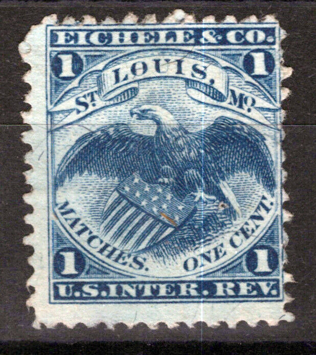 US Revenue Match Stamps RO78b F/VF sound Eichele & Co. ZAYIX 0924MAR117