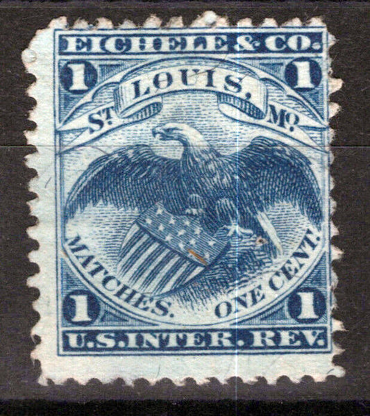 US Revenue Match Stamps RO78b F/VF sound Eichele & Co. ZAYIX 0924MAR117