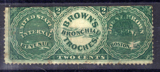 US Revenue Medicine Stamps RS40a trimmed, thins, Brown & Son ZAYIX 0924MAR154