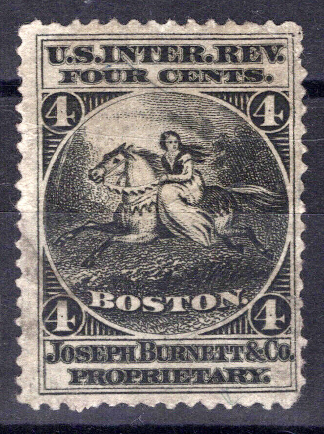 US Revenue Medicine Stamps RS46b FVF good shape, Joseph Burnett ZAYIX 0924MAR158