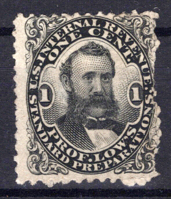 US Revenue Stamp Medicine RS166d sound, Prof. Low's Standard ZAYIX 1024MAR009
