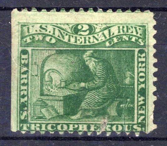US Revenue Stamp Medicine RS28b FVF Barry's Tricopherous ZAYIX 1024MAR002