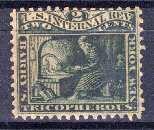 US Revenue Stamp Medicine RS28b MH org gum Barry's Tricopherous ZAYIX 1024MAR001