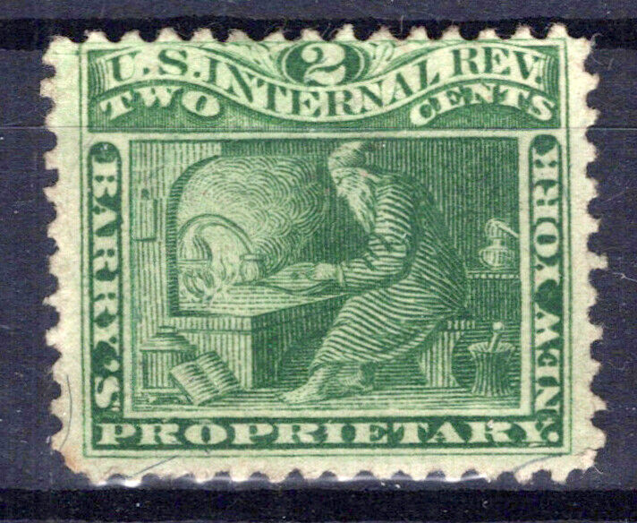 US Revenue Stamp Medicine RS29b VF Barry's Proprietary ZAYIX 1024MAR003