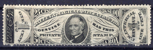US Revenue Stamp Medicine RS74b Dalley's Magical Pain Extractor ZAYIX 1024MAR005