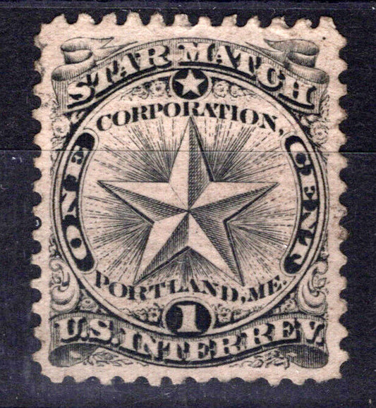 US Revenue Stamps Match & Medicine RO172c VF/XF, Star Match ZAYIX 0824-MAR044