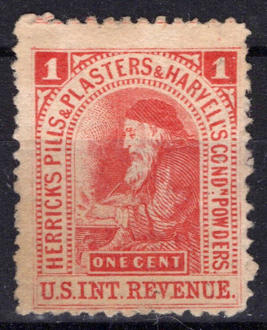 US Revenue Stamps Medicine RS118d Herrick's Pills & Plasters ZAYIX 0824MAR113
