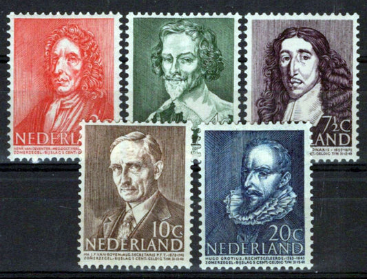 Netherlands B175-B179 MNH Semi-Postal Historical Figures Zayix Stamps 0225S0254M