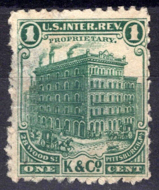 US Revenue Stamps Medicine RS158d K & Co. (Kennedy & Co.) ZAYIX 0824MAR126