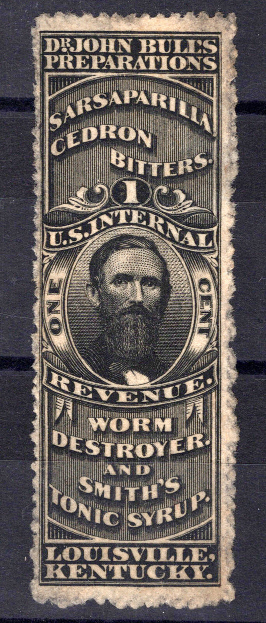 US Revenue Stamps Medicine RS42d sound, Dr. John Bull ZAYIX 0824-MAR080