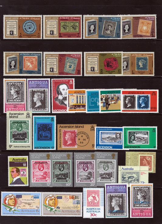 Stamps on Stamps MNH Topical Stamp Collection 6 Pages ZAYIX 0525L0024