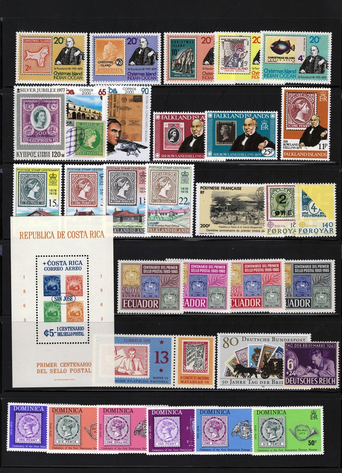 Stamps on Stamps MNH Topical Stamp Collection 6 Pages ZAYIX 0525L0024