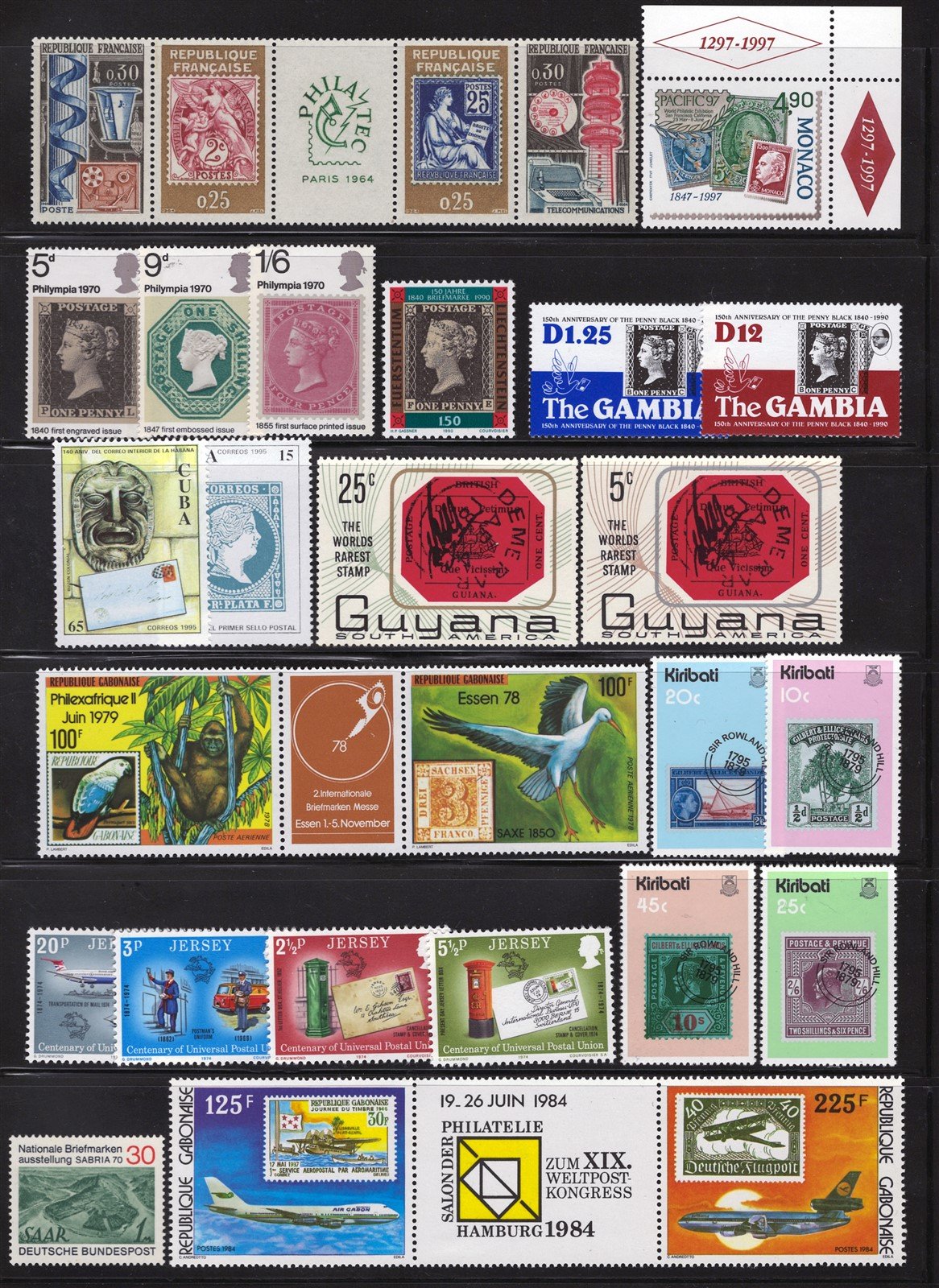 Stamps on Stamps MNH Topical Stamp Collection 6 Pages ZAYIX 0525L0024
